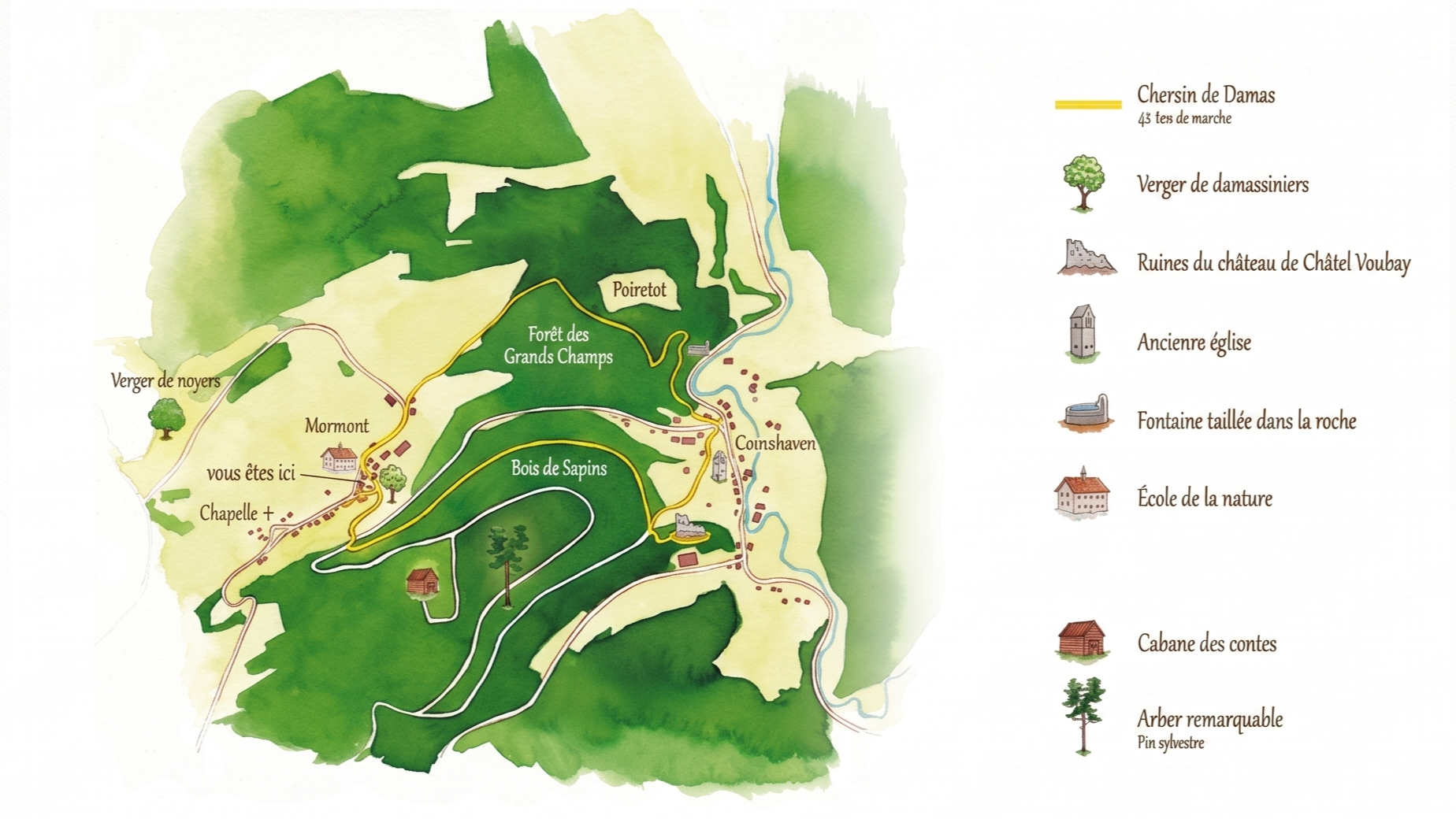 Plan chemin de damas